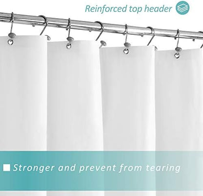 Mrs Awesome 72x78 Long Shower Curtain Liner White