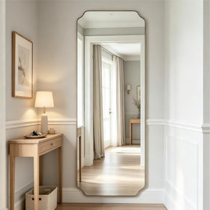 ANDY STAR 24" x 65" Brushed Gold Full Length Mirror for Wall