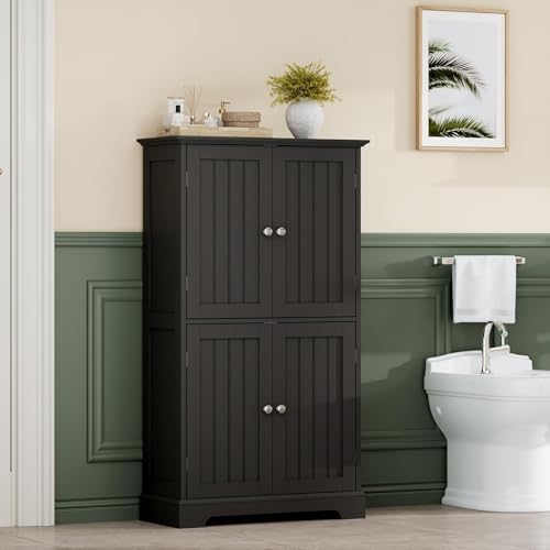 ChooChoo Bathroom Floor Cabinet with Adjustable Shelves