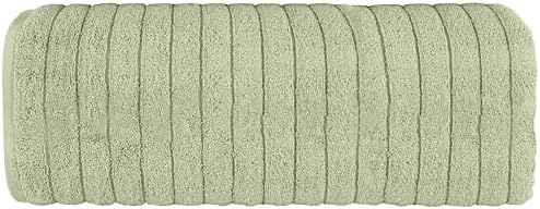 Elegant Comfort 100% Turkish Cotton Corduroy Ribbed Luxury Jumbo Bath Towel Ultra Soft - 35 x 70 Inch - Luxury Spa Premium Hotel Quality Highly Absorbent and Quick Dry Large Bath Towel, Mint Green