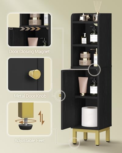 Hzuaneri Bathroom Storage Cabinet, Small Corner Floor Cabinet