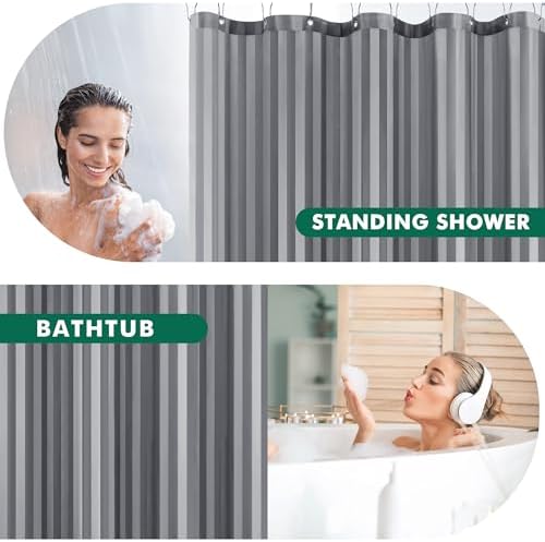 Fabric Shower Curtain Liner 72x72 Inch-Standard Size Cloth Shower Liners