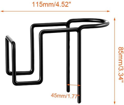 XXHong Black Sponge Holder for Kitchen Sink Dish Wand Holder Sink Caddy Organizer No Drilling Brush Holder Accessories 2 Packs