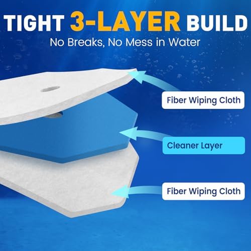 20 Pack Toilet Brush Refills, Disposable Toilet Cleaning Pads