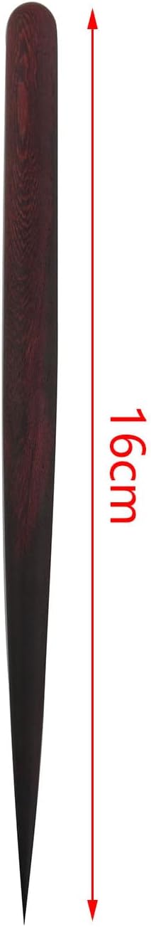 TAODAN Bold Wooden Rolling Stick Adhesive Smoothing Detail Tool Doll/Book/Jewelry Making Utensil Suitable for Ceramic Modeling and Sculpting