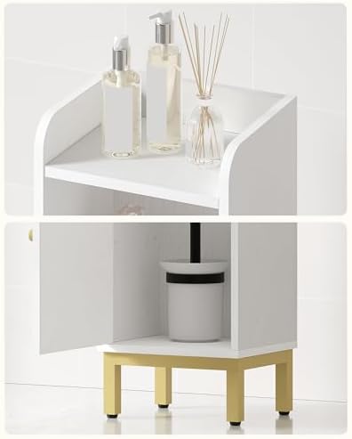 Hzuaneri Bathroom Storage Cabinet, Small Corner Floor Cabinet