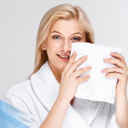 Infinitee Xclusives 100% Cotton Luxury Wash Cloths for Showering - 4 Pack