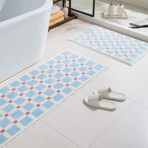 GIB Bathroom Runner Rug 63"x20", Soft Absorbent Long Bath Mat for Bathroom