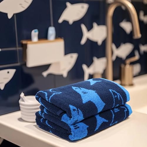 ORIGINAL KIDS Wash Cloth - 100% Cotton Set of 12 Washcloths - Navy Blue