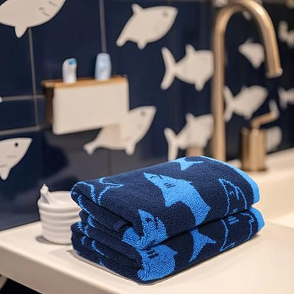ORIGINAL KIDS Wash Cloth - 100% Cotton Set of 12 Washcloths - Navy Blue