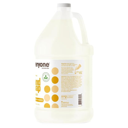 Everyone Liquid Hand Soap Refill,1 Gallon,Meyer Lemon and Mandarin,made with Essential Oils for kitchen and bathroom,(Pack of 2)