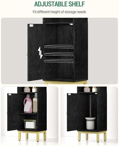 Hzuaneri Bathroom Storage Cabinet, Small Corner Floor Cabinet