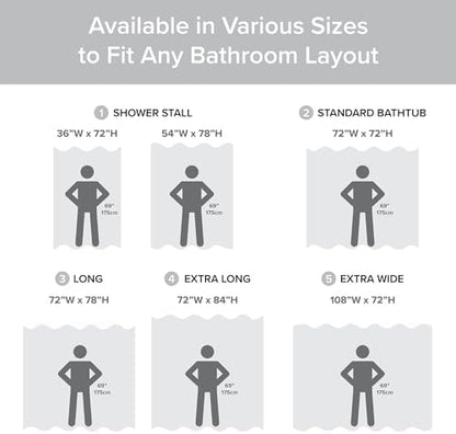 Madison Park Arbor Waffle Shower Curtain for Bathroom, 72 x 72, White