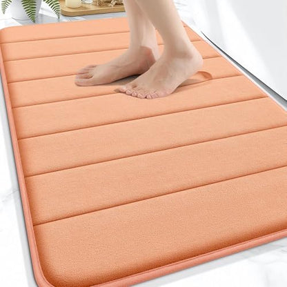 OLANLY Memory Foam Bath Mat 34x21, Super Soft and Absorbent Bathroom Rugs