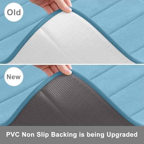 Buganda Memory Foam U-Shaped Toilet Rugs 20 x 20, Absorbent Bathroom mat