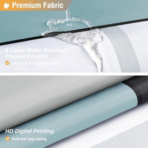 BTTN 72x78 Long Modern Geometric Waterproof Fabric Shower Curtain, Fog Blue