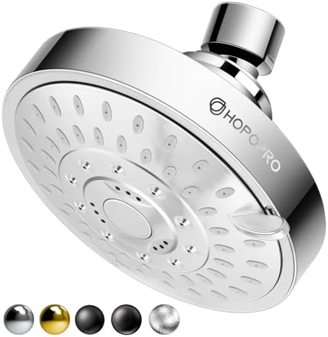 High Pressure Shower Head, HOPOPRO 5-Mode Fixed Showerhead, NBC Recommended