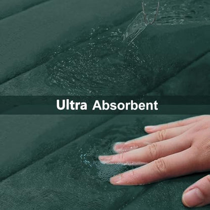Buganda Memory Foam U-Shaped Toilet Rugs 24 x 20, Absorbent Bathroom mat