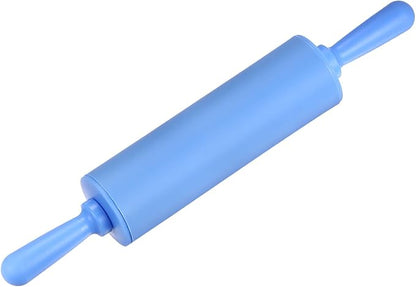 HARFINGTON Silicone Rolling Pins for Baking 12 Inch Non Stick Rolling Pin Small Roller Playdough Rolling Pins for Dough Pizza Pastry Fondant Kitchen, Blue