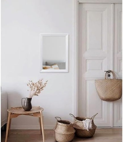 AAZZKANG Rectangular Wall Mirror Wood Framed Small Hanging Mirrors
