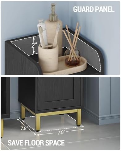 Hzuaneri 4-Tier Narrow Tall Storage Cabinet