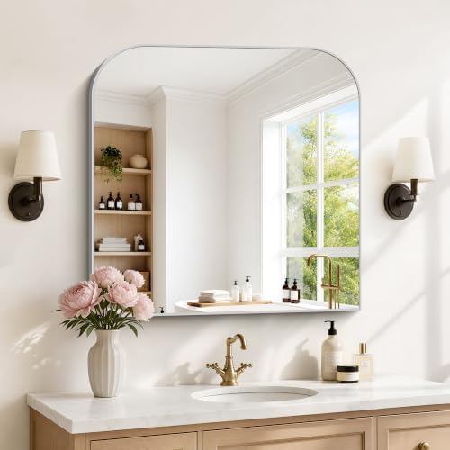 YIROMAN Bathroom Mirrors for Over Sink,36"x36" Silver Vanity Mirror