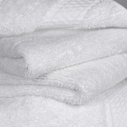 SUPERIOR Egyptian Cotton Ultra Plush & Absorbent, 12 Piece Set, White