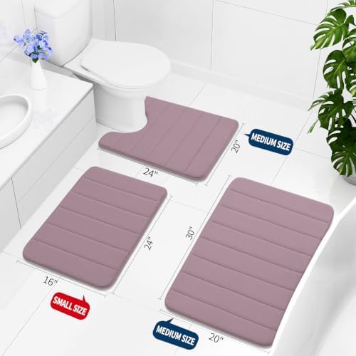 Buganda Memory Foam Bath Mat 35.4 x 24, Ultra Soft Absorbent Bathroom Rugs