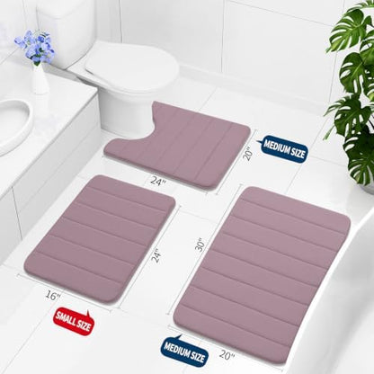 Buganda Memory Foam Bath Mat 35.4 x 24, Ultra Soft Absorbent Bathroom Rugs