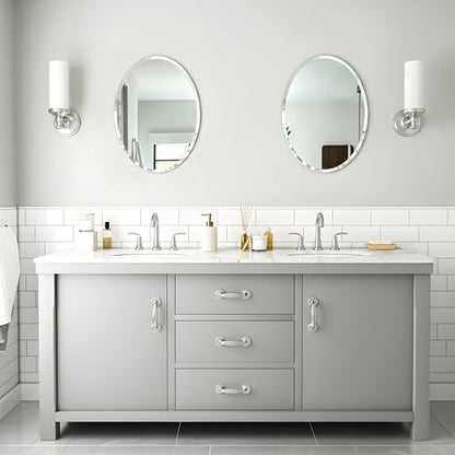 18x24 Inch Bathroom Mirrors for Over Sink, Frameless Mirrors for Wall