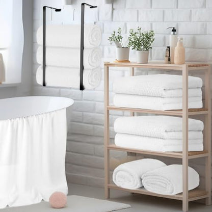 HOMEXCEL 6PK Bath Towel Set, 24x48 in, Absorbent&Quick Dry Towels for Hotel