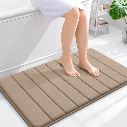 OLANLY Memory Foam Bath Mat 36x24, Super Soft and Absorbent Bathroom Rugs