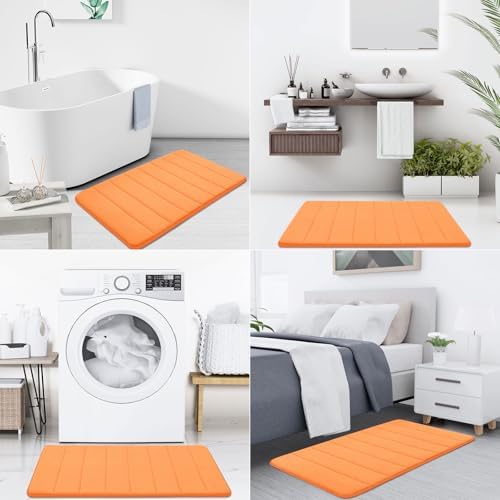 Buganda Memory Foam Bath Mat 55 x 24, Ultra Soft Absorbent Bathroom Rugs