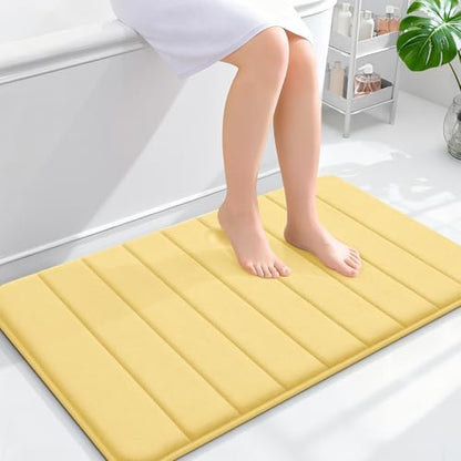 OLANLY Memory Foam Bath Mat 36x24, Super Soft and Absorbent Bathroom Rugs
