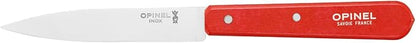 OPINEL No. 112 Paring Knives 4 Piece Box Set, High Carbon Stainless Steel, Painted Hornbeam Handles, Made in France (Paysage)