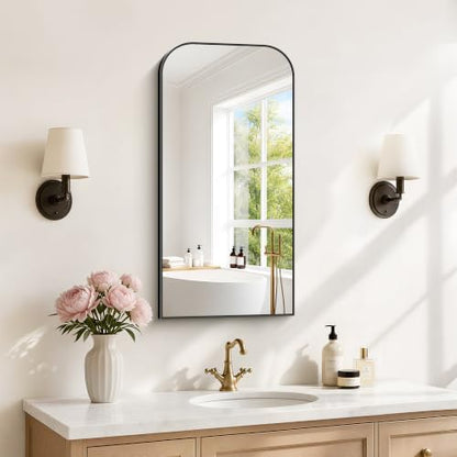 YIROMAN Bathroom Mirrors for Over Sink,18"x36" Black Bathroom Vanity Mirror