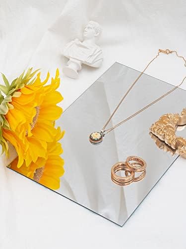 4'' x 6'' x 0.07'' Acrylic Mirror Tiles for Wall Decor, 10Pcs