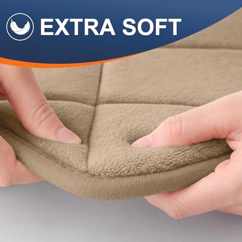 OLANLY Memory Foam Bath Mat 44x24, Ultra Soft and Absorbent Bathroom Rugs