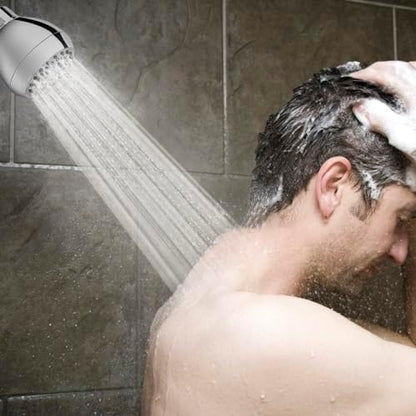 AISOSO Fixed Shower Head High Pressure 2PCS 3 Inch Showerhead Chrome
