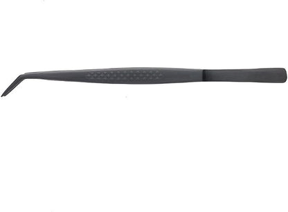 Mercer Culinary 18-8 Stainless Steel Precision Plus Chef Plating Tong, Fine Point, 6-1/8 Inch, Matte Black