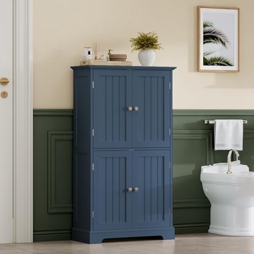 ChooChoo Bathroom Floor Cabinet with Adjustable Shelves