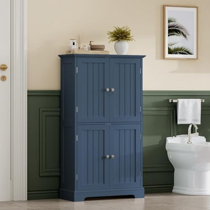 ChooChoo Bathroom Floor Cabinet with Adjustable Shelves