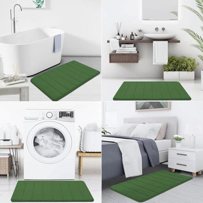 Buganda Memory Foam Bath Mat 47 x 24, Ultra Soft Absorbent Bathroom Rugs