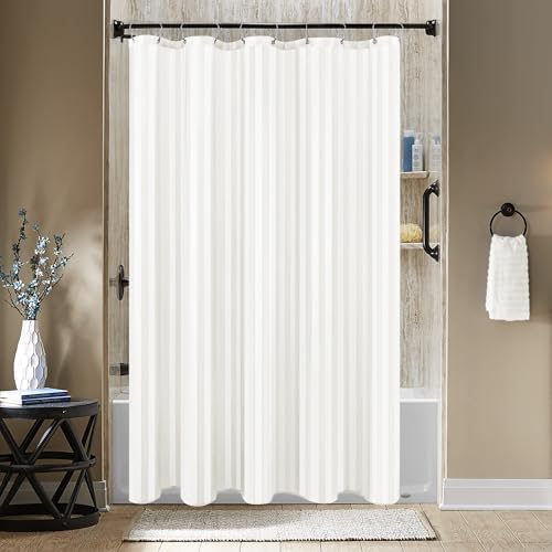 Fabric Shower Curtain Liner 72x72 Inch-Standard Size Cloth Shower Liners
