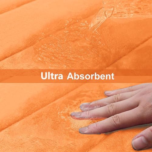 Buganda Memory Foam U-Shaped Toilet Rugs 24 x 20, Absorbent Bathroom mat