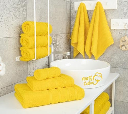 American Soft Linen 100% Cotton Luxury Turkish Towels, 6 Piece Towel Set