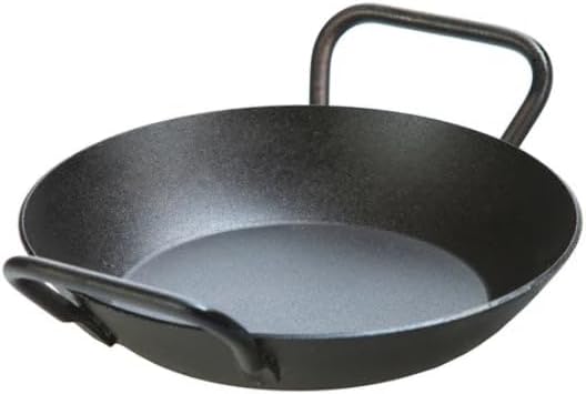 Lodge Pre-Seasoned Carbon Steel Skillet - Dual Assist Handle - Use in the Oven, on the Stove, on the Grill, or Over a Campfire - 8 Inch