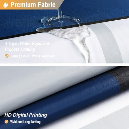 BTTN 72x78 Modern Geometric Waterproof Fabric Shower Curtain Set, Navy Blue