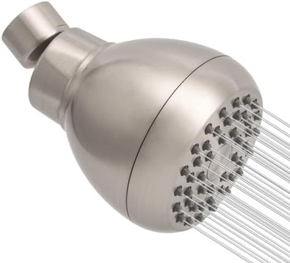AISOSO Fixed Shower Head High Pressure 3 Inch Showerhead Brushed Nickel