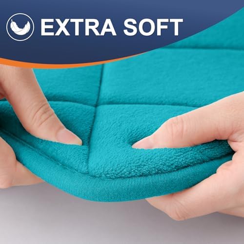 OLANLY Memory Foam Bath Mat 47x32, Ultra Soft and Absorbent Bathroom Rugs